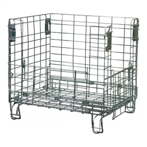 Conteneur métallique industriel petit et compact avec double porte d'inspection. Modèle : MARK066080A4