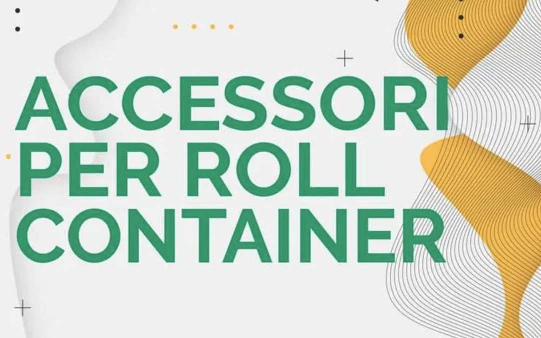 Roll Container accessories: shelves, straps, plates, hanging bars and wheels